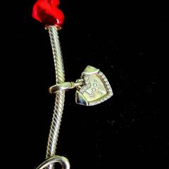 Pandora Synthetic Cubic Zirconia Silver-Stone Bracelet 925 Silver 49.74g